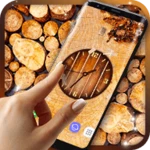 wood sawdust live wallpaper android application logo